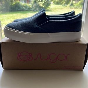 Sugar Brand Shoes Blue Slip on